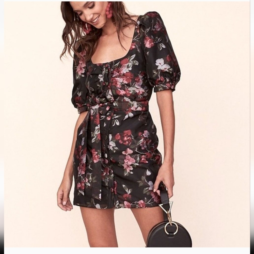 LPA Zeta Floral Mini Dress